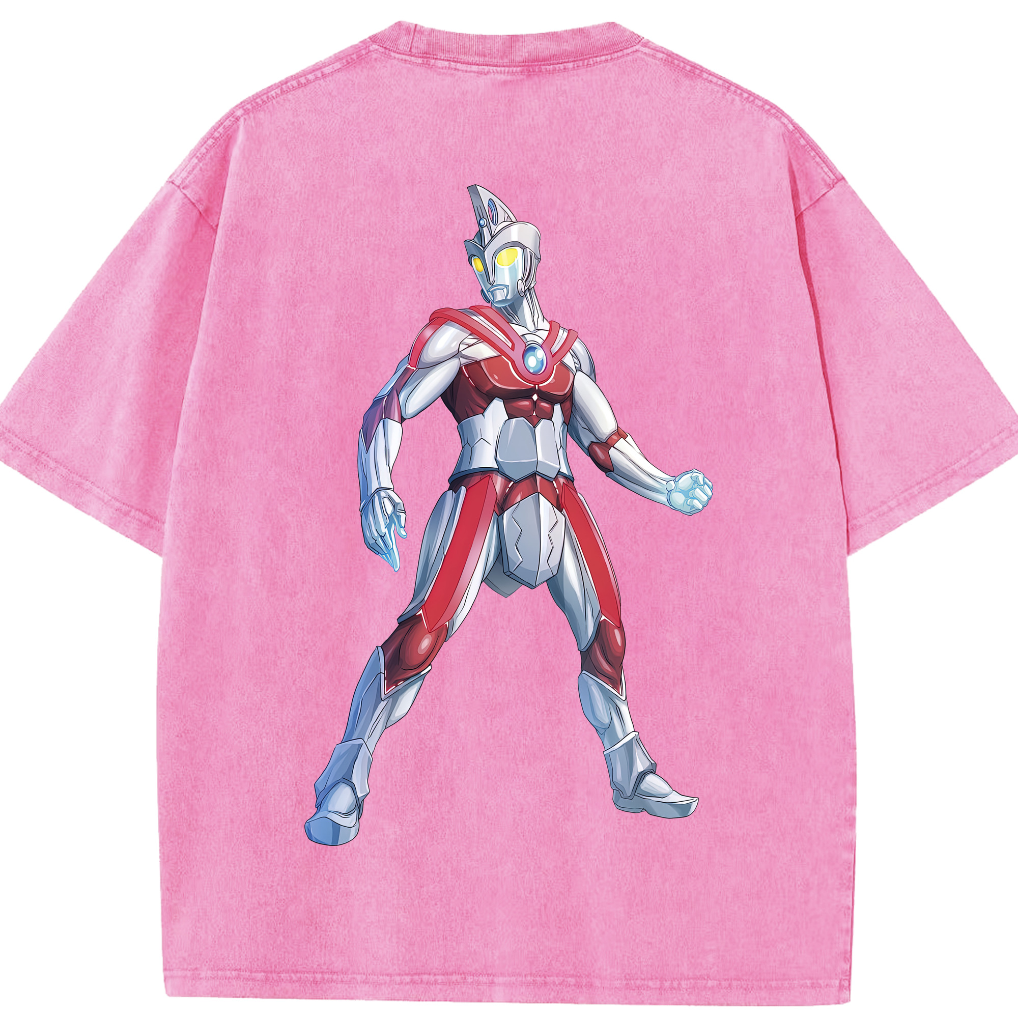 （画像用） ウルトラマン Ultraman 綿100% ヴィンテージ風 半袖Tシャツ（背面プリント）